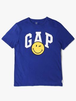 GAP - Blue Printed Slim Fit T-Shirt