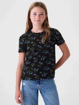 GAP - Black Floral Regular Fit T-Shirt