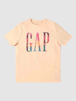 GAP - Peach Printed Relaxed Fit T-Shirt