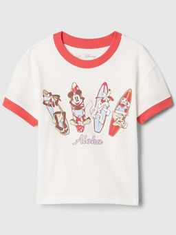 GAP - White Printed Regular Fit T-Shirt