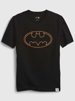 GAP - Black Printed Regular Fit T-Shirt