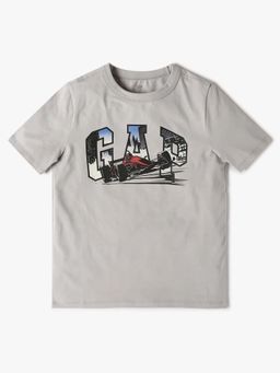 GAP - Grey Printed Relaxed Fit T-Shirt