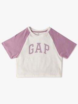 GAP - Purple Colorblock Relaxed Fit T-Shirt