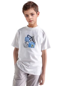 RARE ONES - White Printed Regular Fit T-Shirt