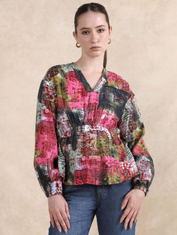 RAREISM - Lobbc Multi-Colour Fit and Flare Top