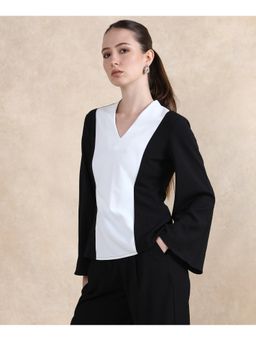 RAREISM - Sanchiyi Black Fitted Regular Top