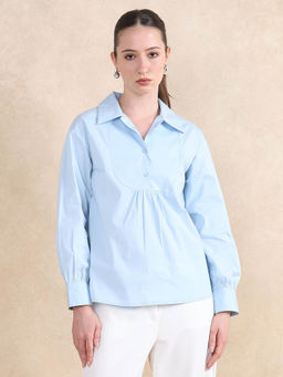 RAREISM - Yit Light Blue Relaxed Regular Top