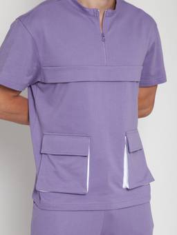 Cava Athleisure - Purple Haze Oversized Detail T-Shirt