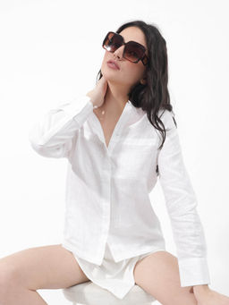 RAREISM - Aruba Primary White Solid Shirt