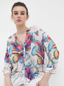RAREISM - Layton Primary Multicolor Floral Shirt