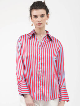 RAREISM - Mochin Primary Red Stripes Shirt