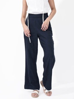 RAREISM - Rica Dark Navy Solid Trouser