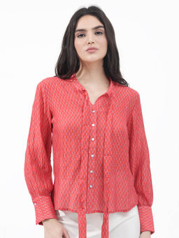 RAREISM - Rusha-T Primary Red Printed Top