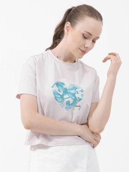 RAREISM - Sydent Pastel Pink Graphic T-Shirt