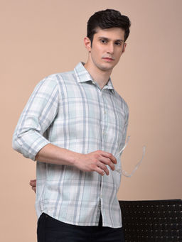 CRIMSOUNE CLUB - Men Multi-Color Checked Pure Cotton Shirt
