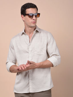 CRIMSOUNE CLUB - Men Brown Printed Shirt