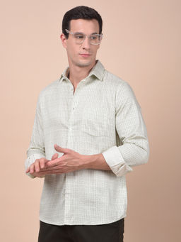 CRIMSOUNE CLUB - Men Green Printed Shirt