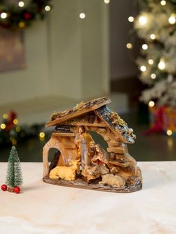 Little Surprise Box - Animals With Holy Family Christmas Crib Nativity Set Christmas Decor