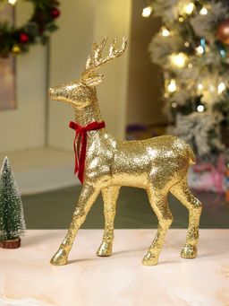 Little Surprise Box - 18 Inches Big Gold Shimmer Reindeer Christmas Decor