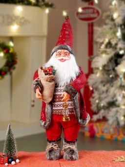 Little Surprise Box - 24 Inches-2Feet Red Dark Brown Cardigan Dot Cardigan Santa Christmas Decor