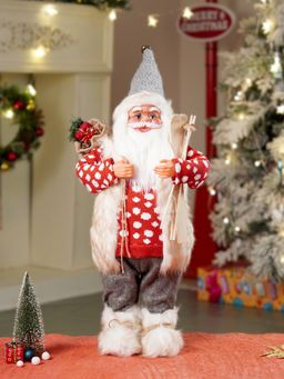 Little Surprise Box - 24 Inches-2Feet Red Polka Dot Cardigan Santa Christmas Home And Table Decor