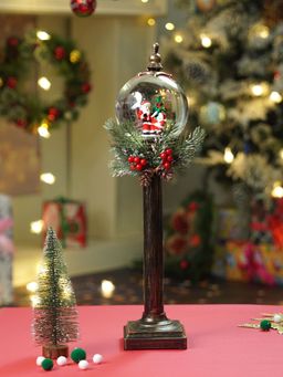 Little Surprise Box - Santa& Child Globe Lamp Style Glitter Water With Lights Christmas Decor