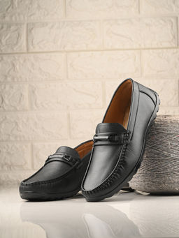 CARLO ROMANO - Men Vegan Leather Loafers Black