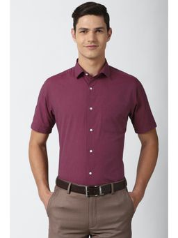 Peter England - Men Purple Formal Shirt