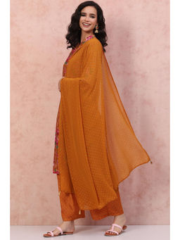 Rangriti - Mustard Printed Dupatta