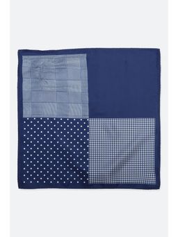 Van Heusen - Men Navy Blue Print Party Pocket Square