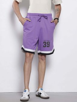 The Indian Garage Co - Men Oversized Fit Batman Printed Mid-Rise Shorts