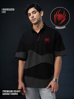 The Souled Store - Official Spider-Man: Miles Morales Men's Polo T-Shirt