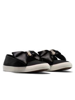 Converse - Women Chuck Taylor All Star Dainty Ballerina Charms Slip On Black Sneakers