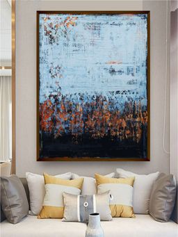 The Art House - Blue Abstract Painting Wall Art