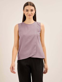 SALT Attire - Lavender Crepe Regular Tops