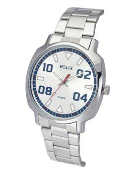 Helix - Men Silver Strap Analog Watch Tw057Hg00 (M)