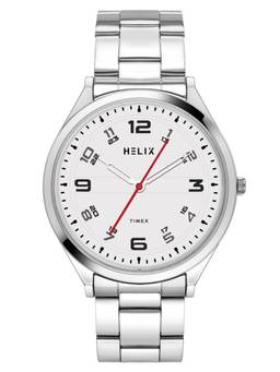 Helix - Men Silver Strap Analog Watch TW060HG00T (M)