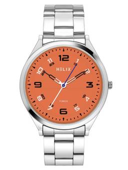 Helix - Men Silver Strap Analog Watch TW060HG01T (M)
