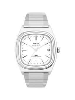 Timex - Rectangle 21mm Silver Dial Mechanical Automatic Men Watch - TW2W70800IK