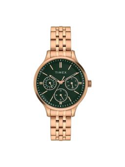 Timex - Trendline Round 21mm Green Dial Analog Women Watch - TWEL14836