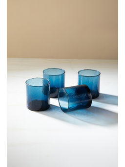 Freedom Tree - Blue Lagoon Cocktail Glass (Set of 4)