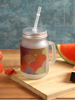 PENTADECO - Attractive Colourful Design Mason Desser Glass Jar