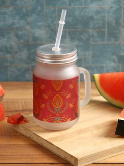 PENTADECO - Beautiful Print & Attractive Colourful Mason Dessert Glass Jar