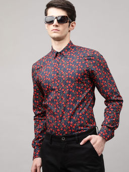 Antony Morato - Napoli Slim Fit Shirt In Soft Touch Printed Cotton Fabric