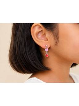 RUHA JEWELS - Double Love Drop Earrings