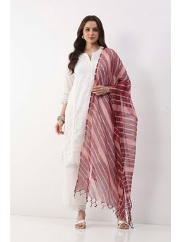 Biba - Maroon Printed Dupatta