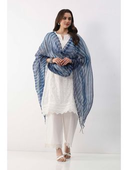 Biba - Blue Solid/Plain Dupatta