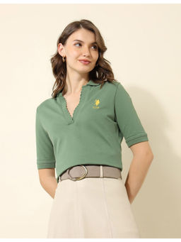 U.S. POLO ASSN. - Regular Fit Solid Polo T-Shirt