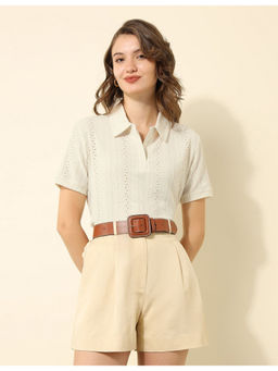 U.S. POLO ASSN. - Schiffli Regular Fit Polo T-Shirt