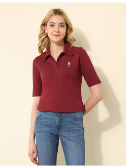U.S. POLO ASSN. - Regular Fit Solid Polo T-Shirt